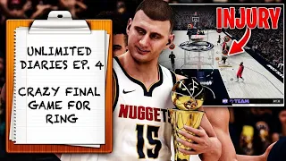 UNLIMITED DIARIES EPISODE 3: GLEN GOT HURT IN MY FINAL GAME FOR MY RING!! NBA 2K24 MyTEAM