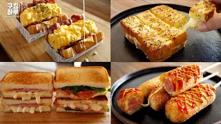 18 Amazing Sliced Bread Recipes!! Collections! Toast, Sandwich, Pizza, Corn dog etc.