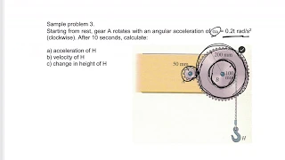 Dynamics - Final exam problem 3 (Angular motion or Gears and Pulleys) example