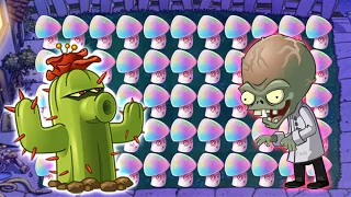 KING of Cactus and a million warriors Hypno-shroom VS Dr. Zomboss | Plants vs Zombies Crumbs mode