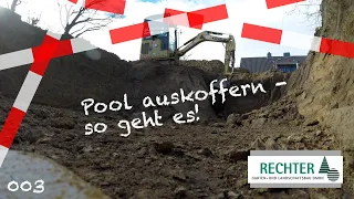 BauVlog003 - Pool auskoffern