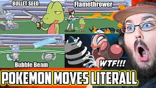 Pokemon moves, literally. The full compiled series (Remastered) REACTION!!!