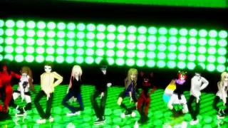 Precious Nanami&A.L.&Fatili&Jess&Haku&other-PSY vs 2NE1 vs BIGBANG mashup(MMD)