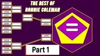 The Best Of Ronnie Coleman Part 1 1994 vs 1995