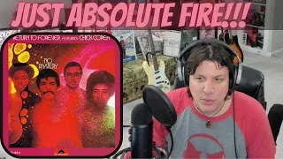 RETURN TO FOREVER FIRST SOLO REACTION to No Mystery (Music w Nick)COREA,MEOLA,CLARK & WHITE ON FIRE!