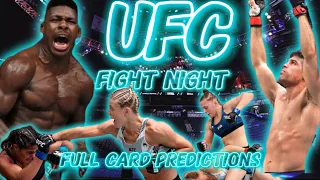 UFC Fight Night Blanchfield vs Fiorot - Full Card Predictions and Breakdown