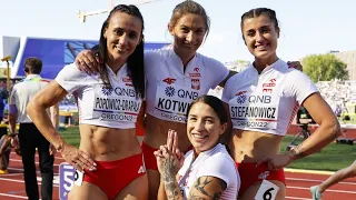 Mistrzostwa  Europy  w  Lekkoatletyce  2022  finał  sztafety kobiet 4x100m.POLKI Z REKORDEMN POLSKI.