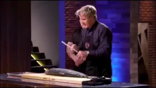 How to Cut perfect Salmon by Gordon Ramsay || Master Chef