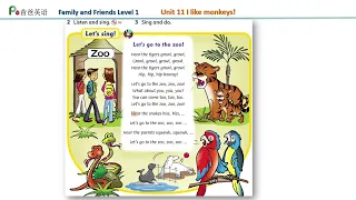 Song in Family and friends Level 1 Unit 11 _ Let's go to the zoo! | Let's sing karaoke!