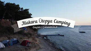 BOL RÜZGARLI HAFTA SONU KAMPI: MAKARA ÜTOPYA CAMPING #çanakkale #geyikli #makara #ütopya #camping