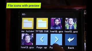 Files in List Mode + Icons Preview firmware for BigTreeTech TFT35 TFT24 TFT28