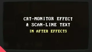 Эффект Набирающегося Текста На Старом Мониторе В AFTER EFFECTS