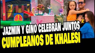 JAZMIN PINEDO Y GINO ASSERETO CELEBRAN JUNTOS EL CUMPLEAÑOS DE SU HIJA KHALESSI