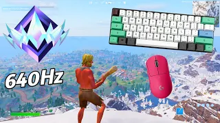 [ASMR] 🏆 Fortnite UNREAL RANK Gameplay 💤😴 Satisfying Keyboard 360 FPS