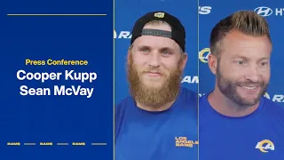 Cooper Kupp & Sean McVay Address The Media During Week 3 Of OTAs