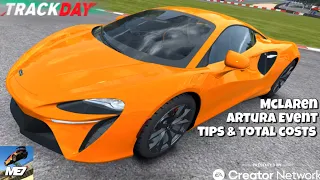 McLaren Artura Track Day Event • TIPS, Tricks, Costs & Rewards • Real Racing 3