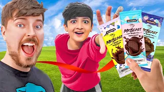 Surprised my subscribers with Mrbeast chocolate bar.