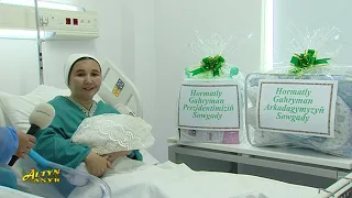 Türkmenistanda 2024-nji ýyldaky ilkinji bäbek Arkadag şäherinde dünýä indi