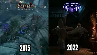 Batman Arkham Knight VS Gotham Knight - Combat Gameplay COMPARISON!!