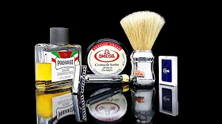 Бритьё! Omega 10048, Omega Shaving Soap, Merkur progress long, Proraso Sandal, Bluebeards Revenge