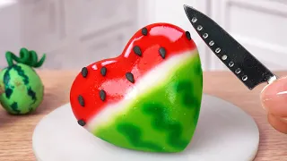 Jelly Making 🍉 Yummy Miniature Watermelon Jelly Recipe | Perfect 1000+ Miniature Ideas Mini Cakes