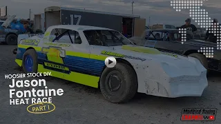 Hoosier Div heat race onboard with Jason Fontaine #duelonthedirt #Part1