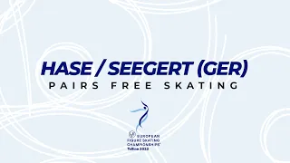 Hase/Seegert (GER) | Pairs FS | ISU European FS Championships 2022 | Tallinn | #EuroFigure