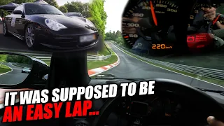 ENGINE FAILURE at 220 kph on the Nürburgring! | Porsche 996 GT3