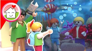 Playmobil Film Familie Hauser - Im Aquarium mit Lena und ihrer Klasse - Video für Kinder