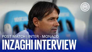 INTER -  MONACO 2-2 | INZAGHI EXCLUSIVE POST MATCH INTERVIEW 🎤⚫️🔵