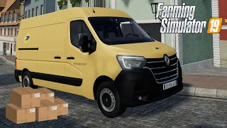 FS19 - DELIVERING Christmas parcels! Renault Master IV La Poste - Car mod for Farming Simulator 2019