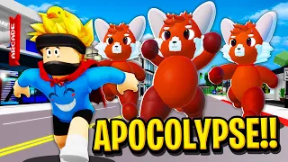 We SURVIVED The TURNING RED APOCALYPSE in Roblox BROOKHAVEN RP!!