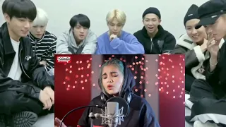 BTS reaction to ku ku (tu meri jaan) | cover by aish @viralvideoreaction7721