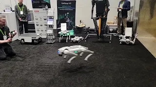 Robot Dog doing tricks at Nvidia GTC   - 03/2023