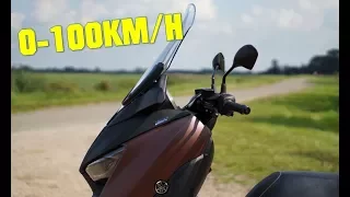 2017 Yamaha XMAX 300 0-100 0-60 in 4K