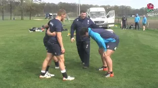 ENGLAND RUGBY - BUILDING THE SCRUM   1 v 2