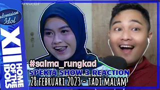 SALMA "Rungkad" REACTION | Spektakuler Show 4 | Indonesian Idol 2023