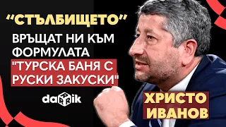 Христо Иванов: Връщат ни към формулата "турска баня с руски закуски"