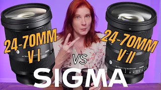 SIGMA 24-70mm V I vs V II