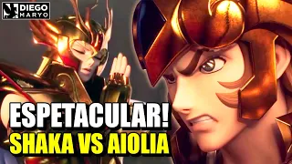 SPECTACULAR BATTLE in SAINT SEIYA 3D! SHAKA vs AIOLIA!