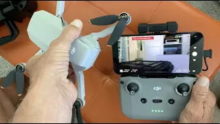 How to connect your dji mini 2 drone to your dji  Remote Control and dji fly app on iPhone 12