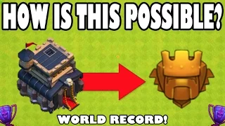 Clash of Clans - HOW? "TOWN HALL 9 WORLD RECORD!" Insane Trophy Record Set for Town Hall 9!