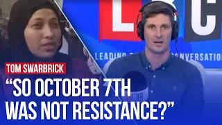 "Are you proud of Hamas?!" Tom Swarbrick vs Palestinian student | LBC debate