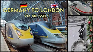 (Heidelberg) Germany to London by Train via Brussels | ICE & EUROSTAR | High Speed (300 km/h) Trains