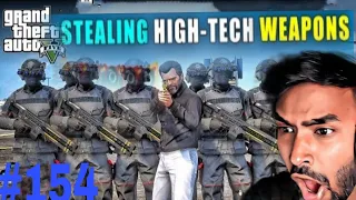 Michael Committed High-Tech Weapons Robbery For Bodyguards | Gta V Gameplay #154 ||Techno Gamer