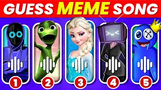 GUESS MEME & WHO'S SINGING 🎤🎵 🔥| Lay Lay, King Ferran, Jax, Caine, Salish Matter, MrBeast, Elsa