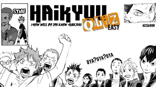 Haikyuu Quiz (easy) | acemoon