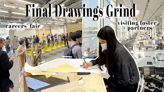 Final Drawings Grind, Visiting Fosters, Vegan Student Meals  | UCL Bartlett Archi Uni Vlog #23