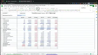 How To Build a Live P&L and Balance Sheet Dashboard with MoM & YTD Comparison