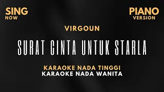 Virgoun - Surat Cinta Untuk Starla  I Karaoke Nada Tinggi I Karaoke Piano I Karaoke Nada Wanita